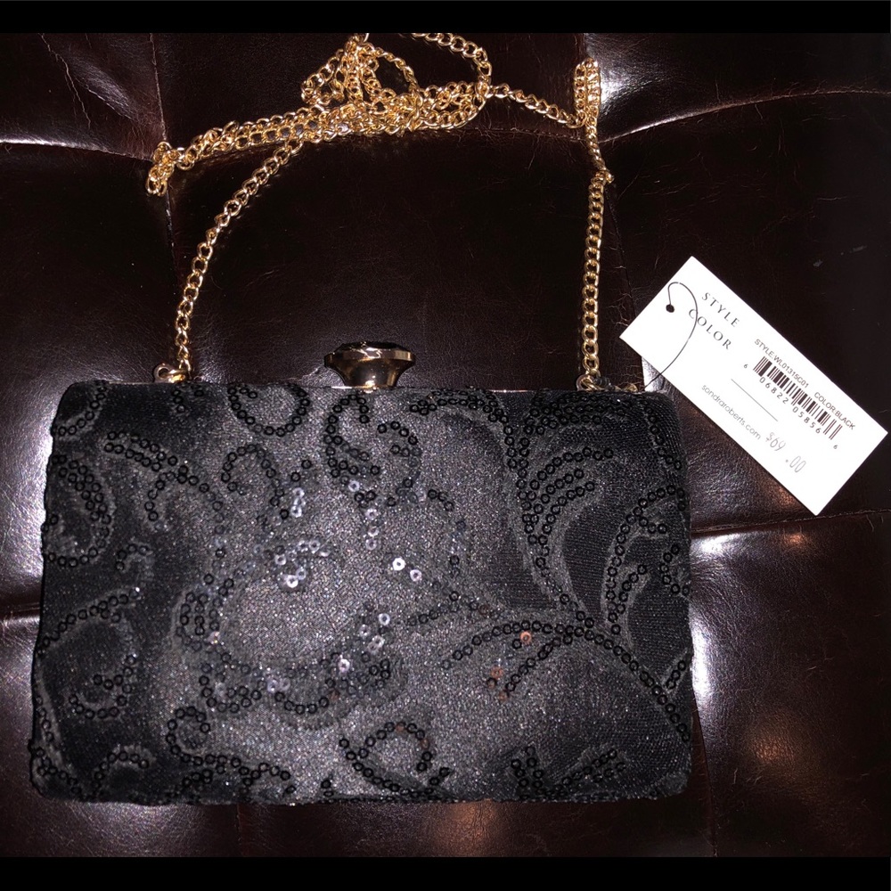 Black evening bag